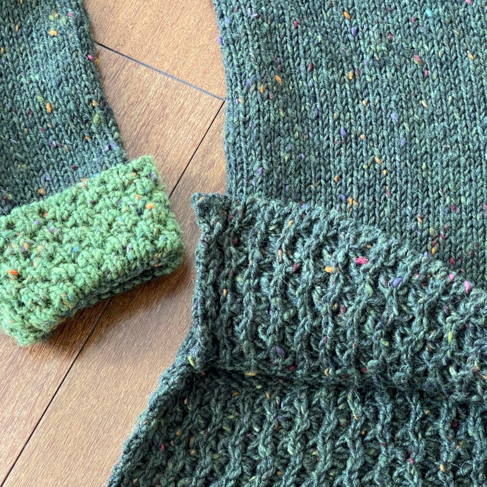 Glendalough Woolen Mills Green Cardigan Ireland L - Picture 13 of 14